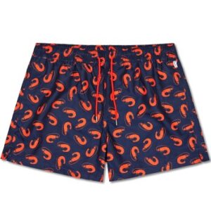 Happy socks Badehosen Shrimpy Swim Shorts Marine gemustert Polyester X-Large Herren