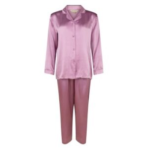 Lady Avenue Pure Silk Basic Pyjamas Rosa Seide XX-Large Damen