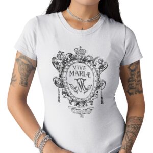 VIVE MARIA DAMEN T-SHIRTMarke: Vive MariaModell: Maria's Baroque Shirt femaleProdukt Nr.: 45950Farbe: weissHauptmaterial: 100% BiobaumwolleDieses schwarze Damen T-Shirt besteht aus einem angenehmen