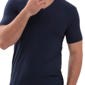 Mey Herrenwäsche V-Neck Shirt iQ-T Serie Dry Cotton XL blau