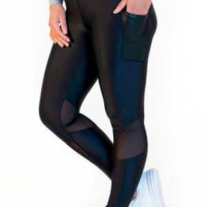 Calao Leggings high waist - mesh black Fitness 38 schwarz