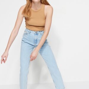 Trendyol Collection Jeans Blau Mom für Damen - 32