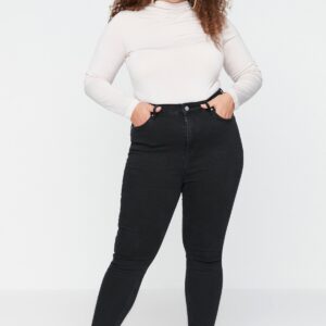 Trendyol Curve Große Größen In Jeans Schwarz Skinny für Damen - 44