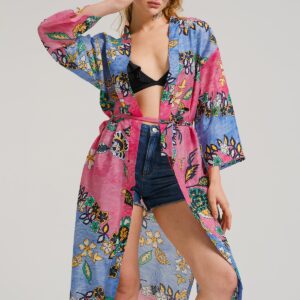 armonika Kimono & Kaftan Rosa Regular Fit für Damen - L/XL
