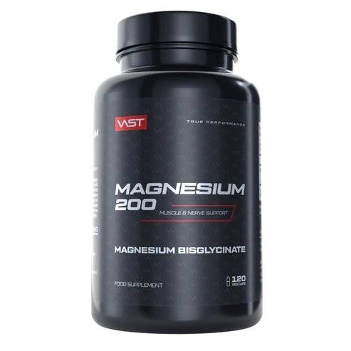 VAST Sports Magnesium 200 – Magnesium Bisglycinate, 120 Kapseln (vegan)