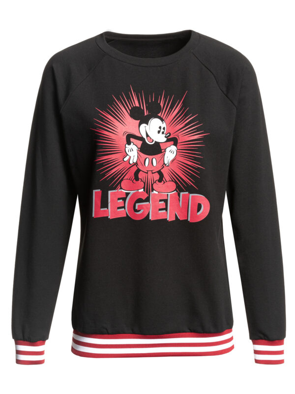 Mickey & Minnie Mouse Mickey Mouse Legend Damen Sweatshirt schwarz