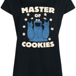 SESAMSTRASSE DAMEN LOOSE-SHIRTMarke: SesamstrasseModell: Master Of Cookies Loose Shirt femaleProdukt Nr.: 46381Farbe: schwarzHauptmaterial: 100% BaumwolleDieses Damen T-Shirt besteht aus einem angenehmen Baumwollmaterial. Es ist locker geschnitten