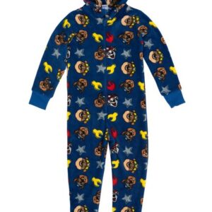 United Labels® Jumpsuit Paw Patrol Jumpsuit Kapuze Jungen Overall Pyjama Schlafanzug Blau