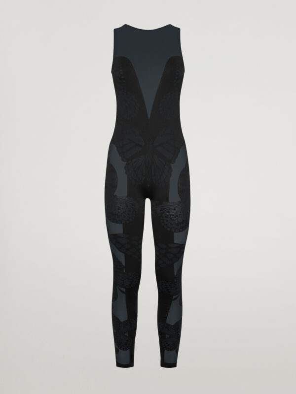Wolford - Sporty Butterfly Jumpsuit, Frau, black/caviar, Größe: L