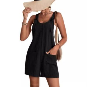 AFAZ New Trading UG Jumpsuit Sommer-Casual-Mode-Hosenträger-Shorts-Overall-Overall für Damen
