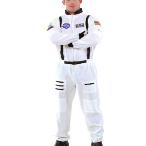 Astronauten Overall Kostüm Plus Size weiß ✯ XXL 52/54