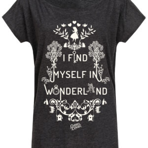 ALICE IM WUNDERLAND DAMEN LOOSE-SHIRTMarke: Alice im WunderlandModell: I Find Myself in Wonderland Girl ShirtProdukt Nr.: 39902Farbe: dunkelgrau meliertHauptmaterial: 50% Baumwolle